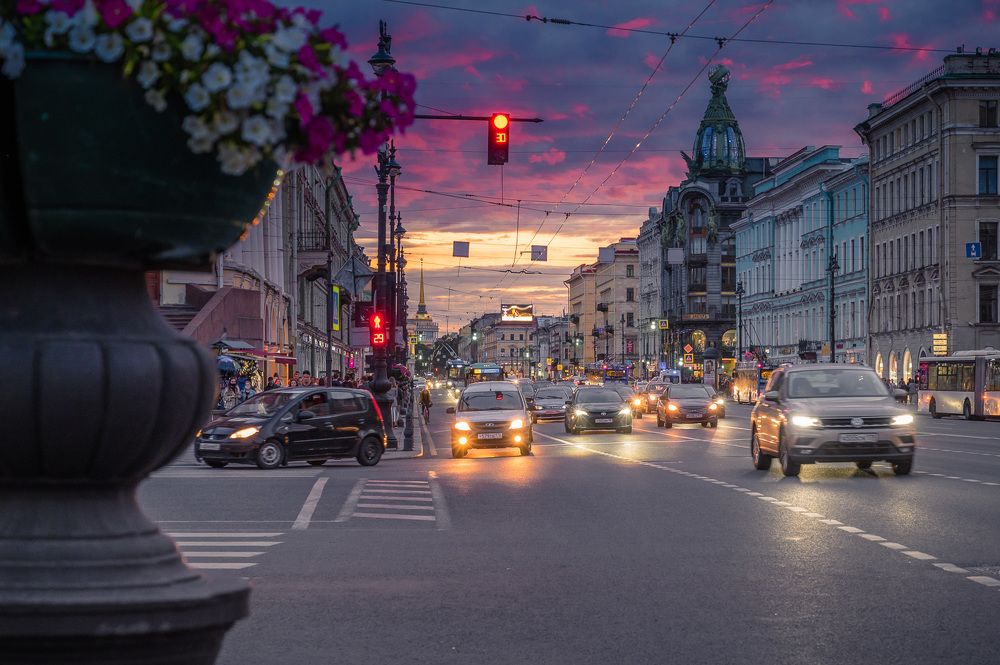 Закат на Невском.