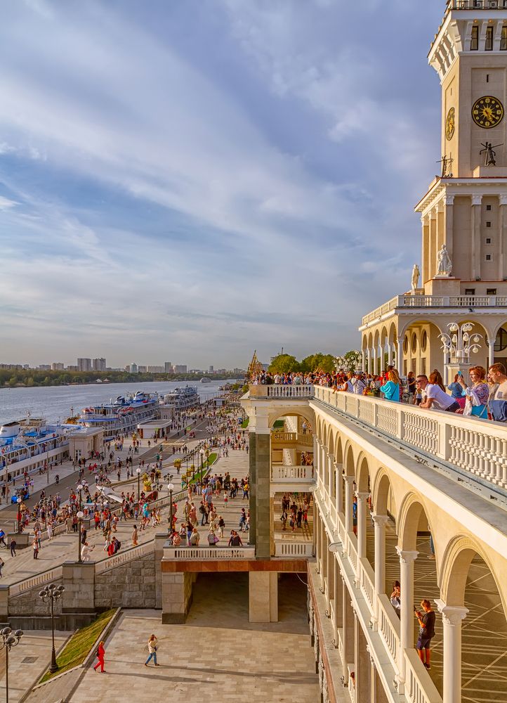 Открытие Северного речного вокзала в Москве. Opening of the Northern River Station in Moscow.