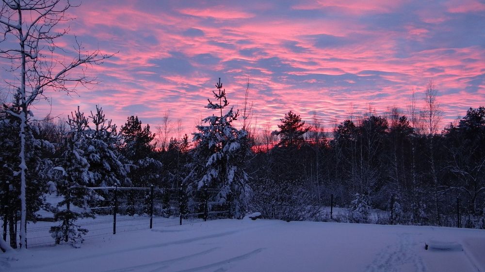 Малиновый закат