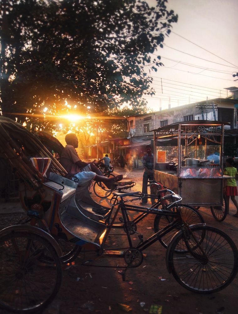 Not a sunset of skyscrapers.