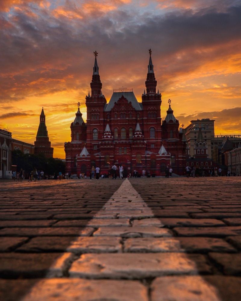 Sunset in Moscow