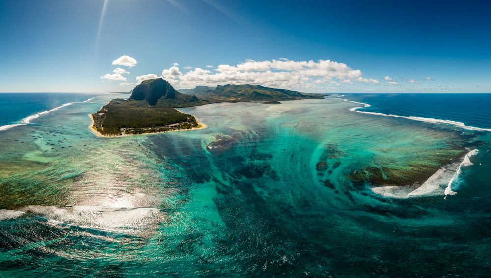 The Illusion of Le Morne Underwaterfall