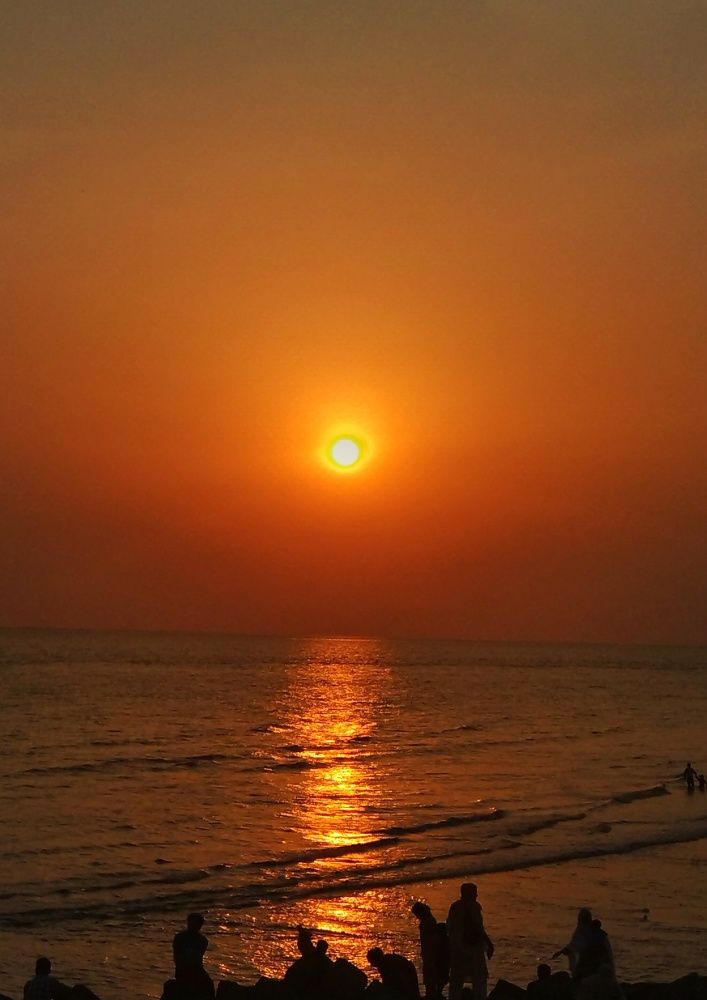 Sunset on the beach