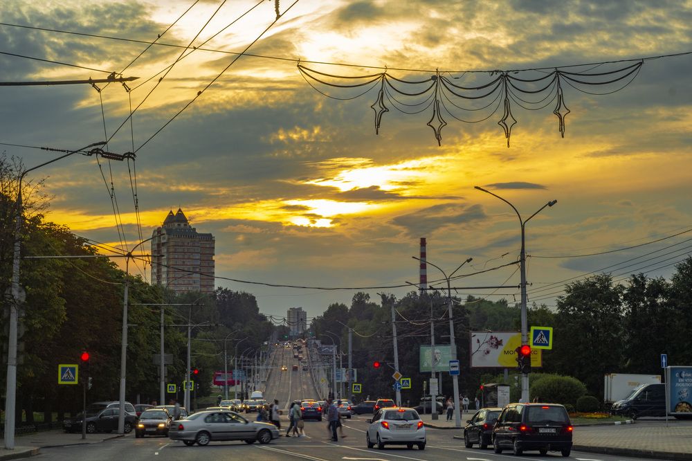 Проспект Мира вечером