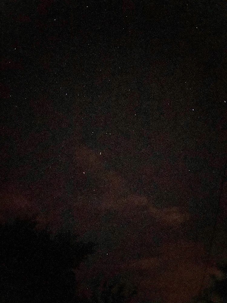 На темном небосклоне