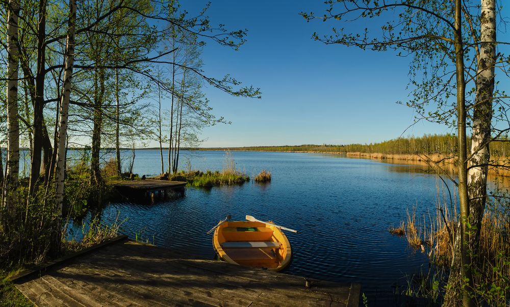 Вечер на озере