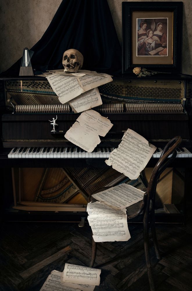 Vanitas с атрибутами музыки