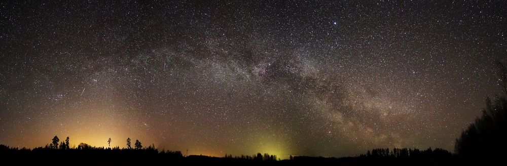 Milky way in Latvia