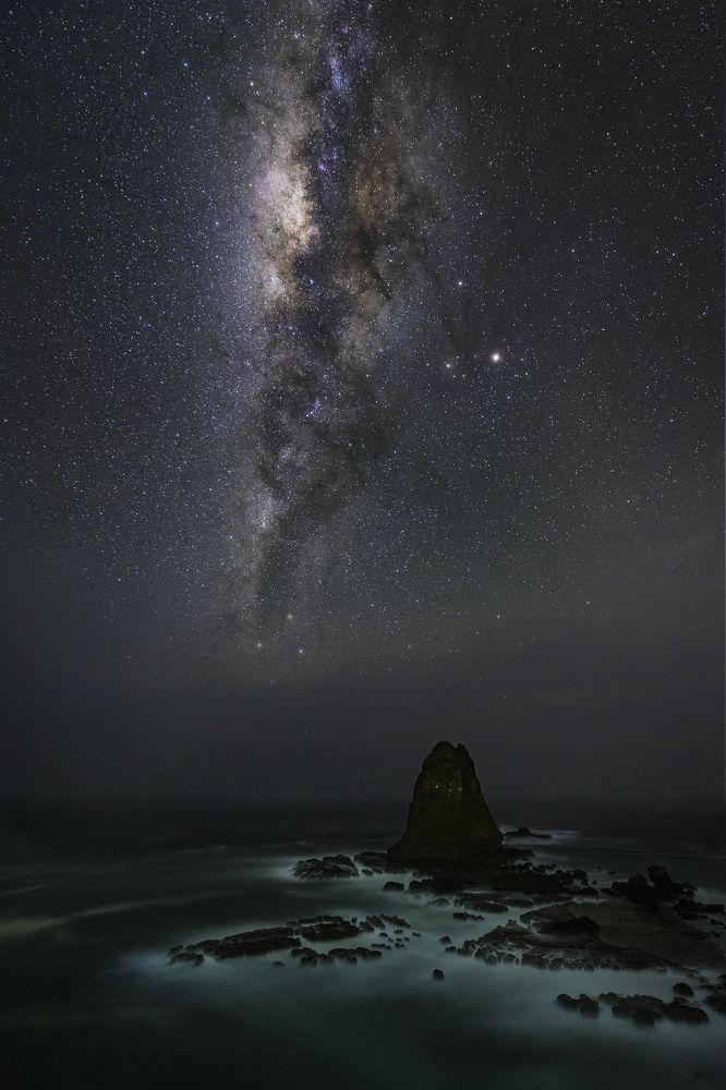 Milky way at papuma beach