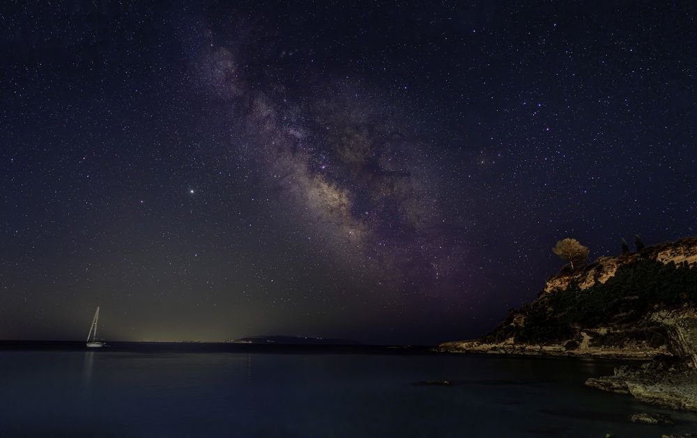 Milky way over Kefalonia