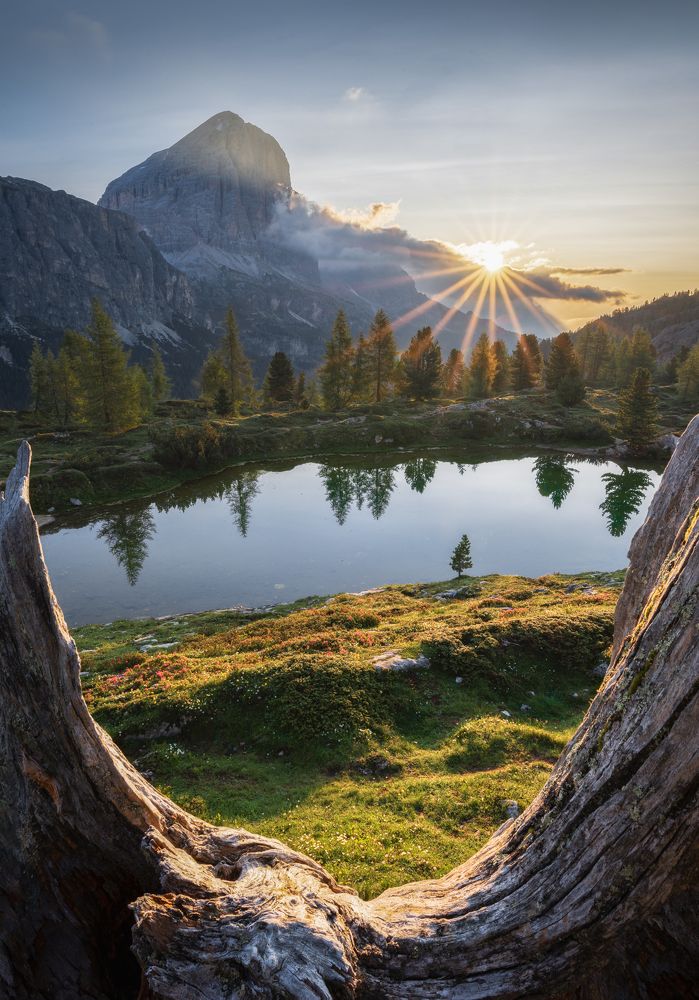 Sunstar at Limides lake