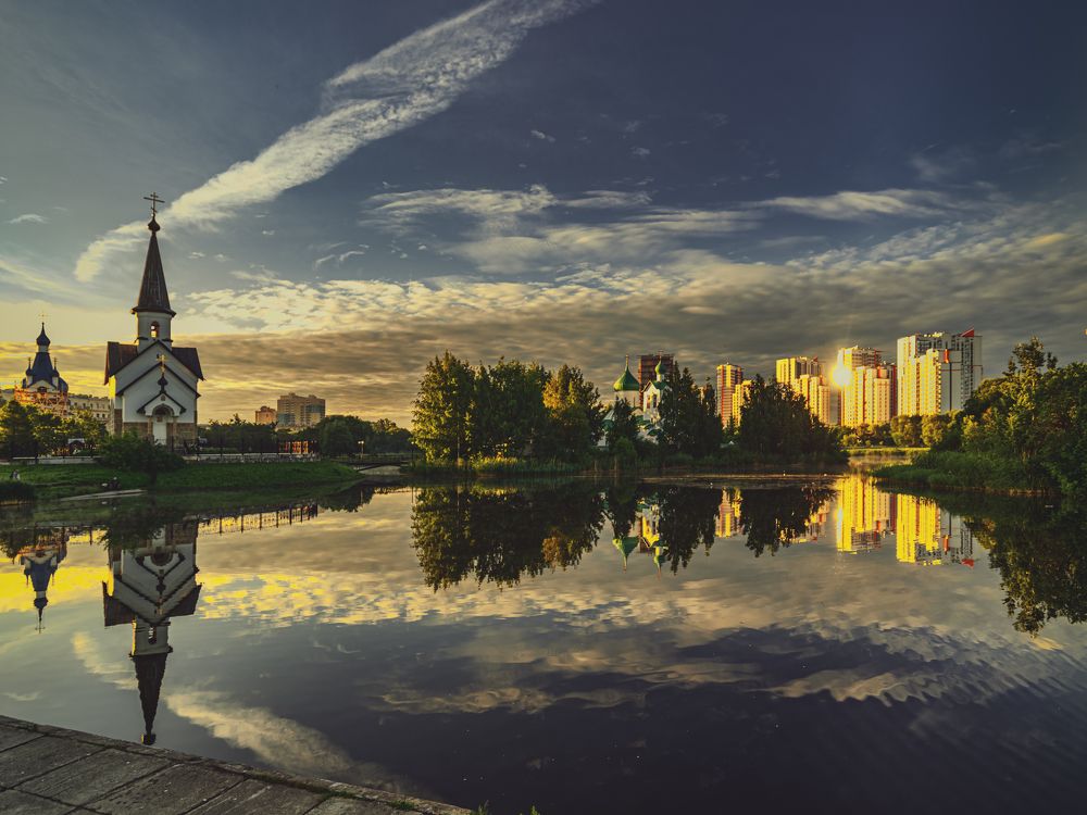 Рассвет в городе