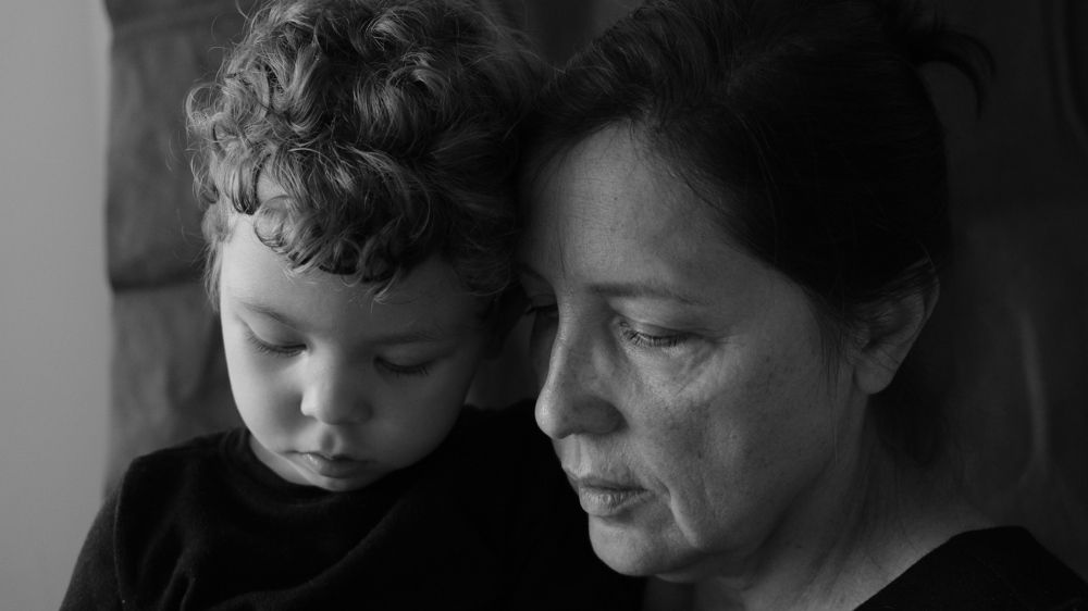 Сын и бабушка