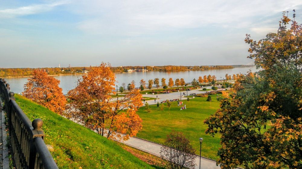 Золотая осень на Волге