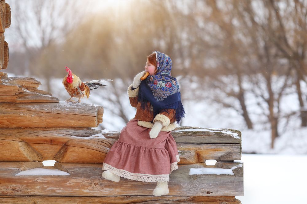 Вера и петушок