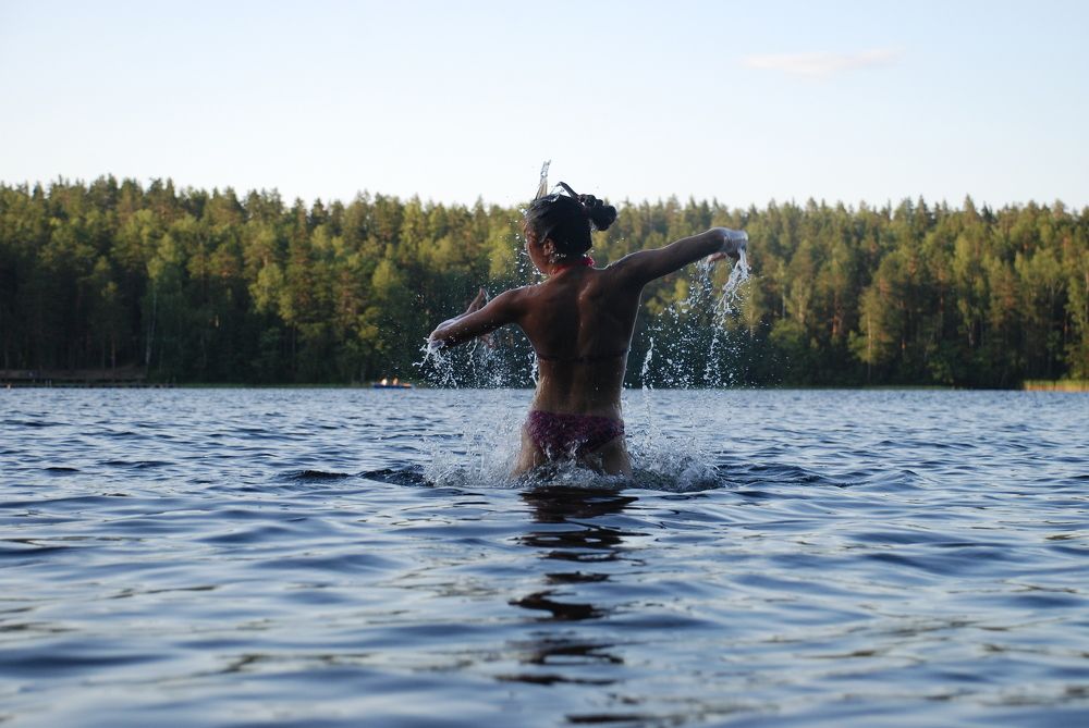Open water training.