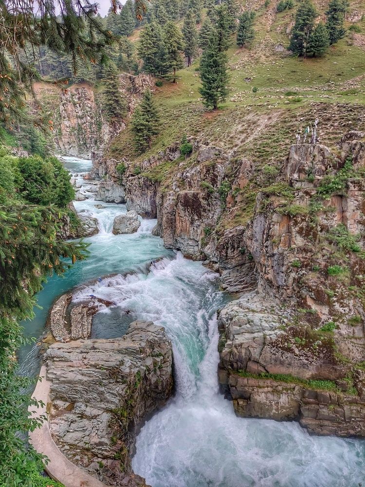 Aharbal waterfall 2266 meters height asl