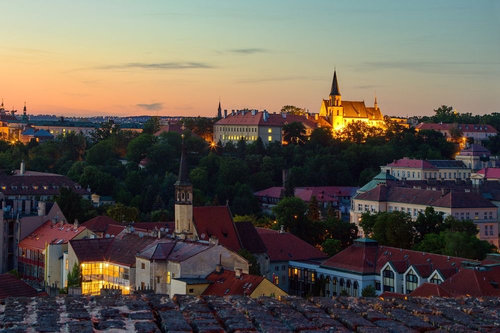 Закат над Вышеградом