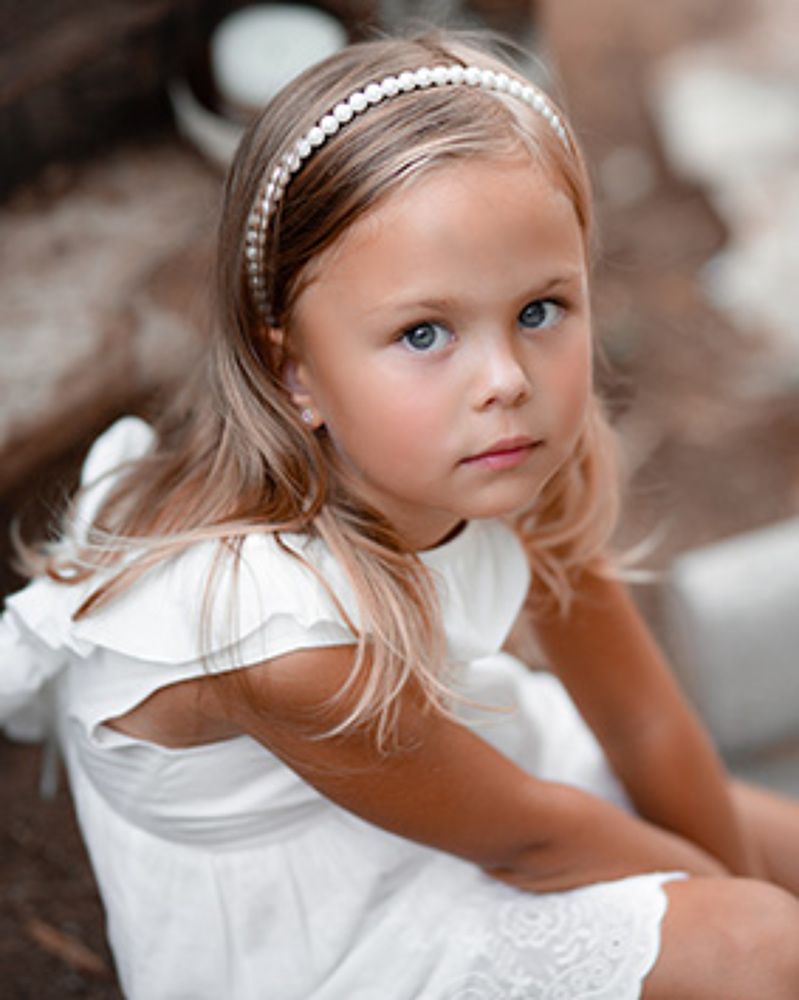 Little sisters in the park