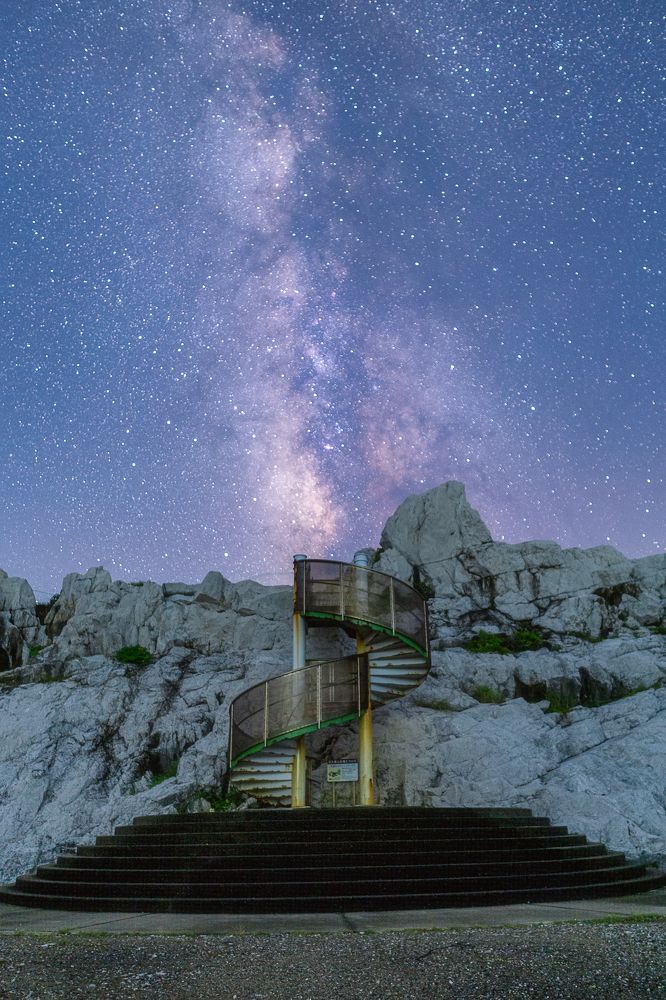 Stairs leading to the Milky Way Galaxy