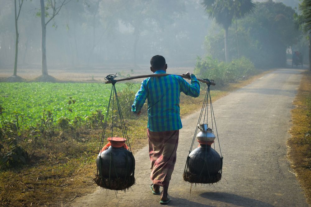 The traditional juice of dates completes the winter of rural Bengal.