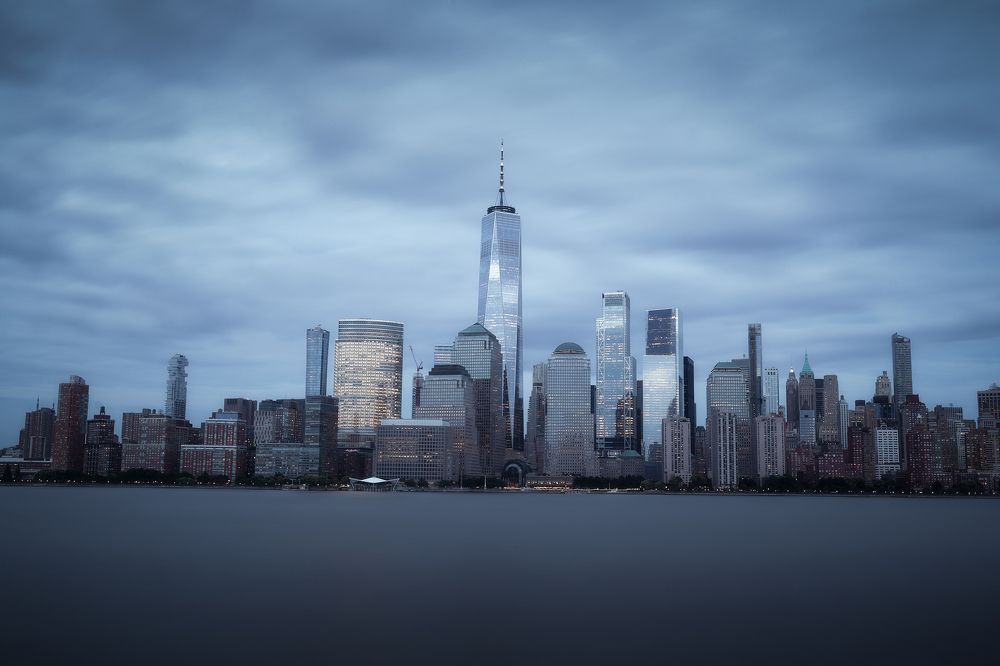 Cloudy sky over the city