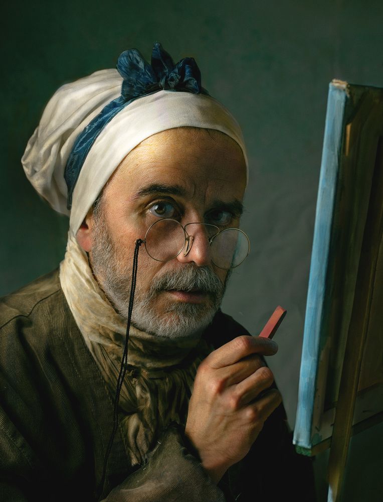 homage to a self-portrait by Jacques Baptiste Chardin