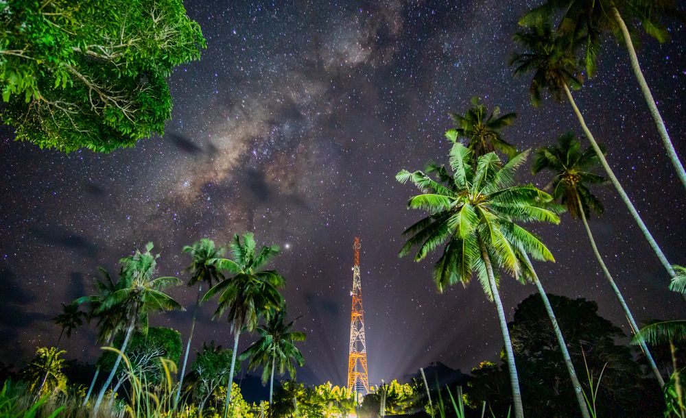 the communication tower