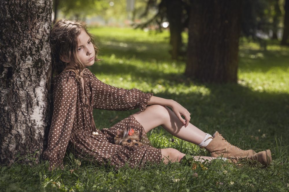 Девочка и собака