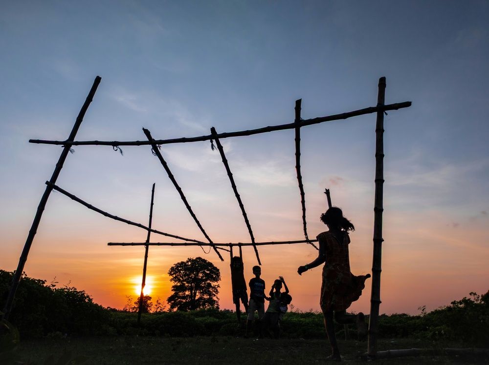 The children in their own world