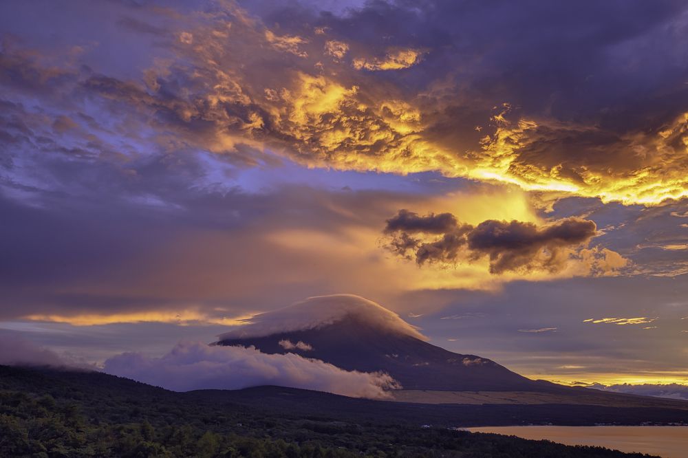Japan Mount Fuji sunset