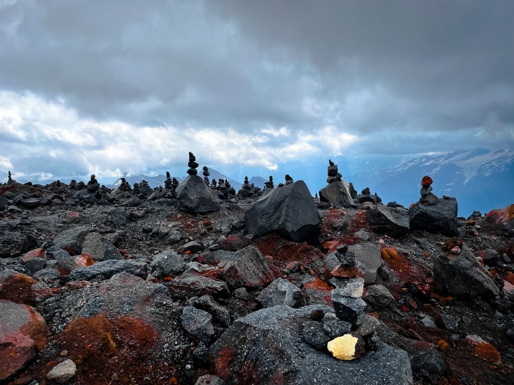 Stone “pyramids” of Elbrus