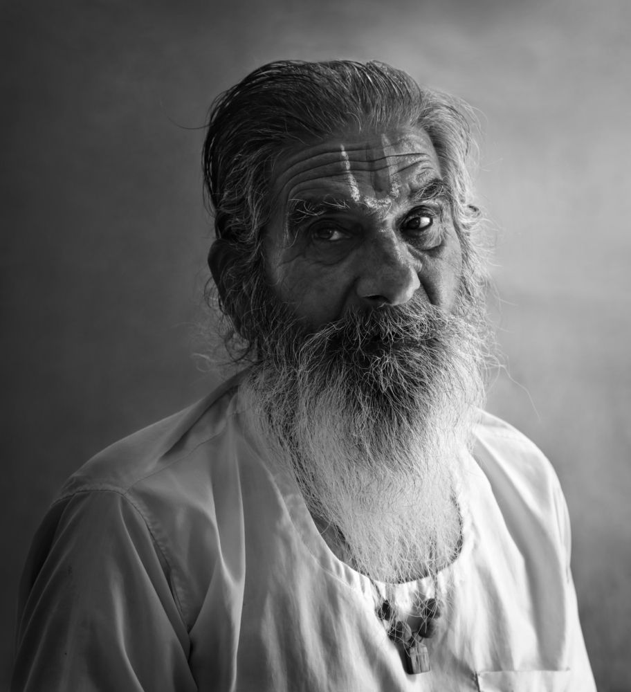 A man in the Money Temple