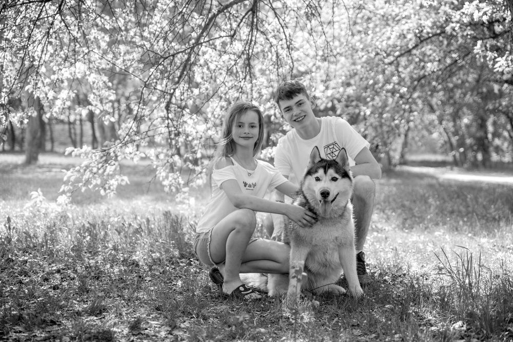 С любимым питомцем