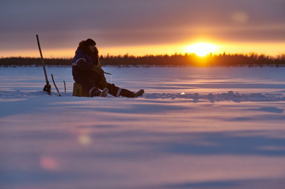 Winter fishing in Yakutia