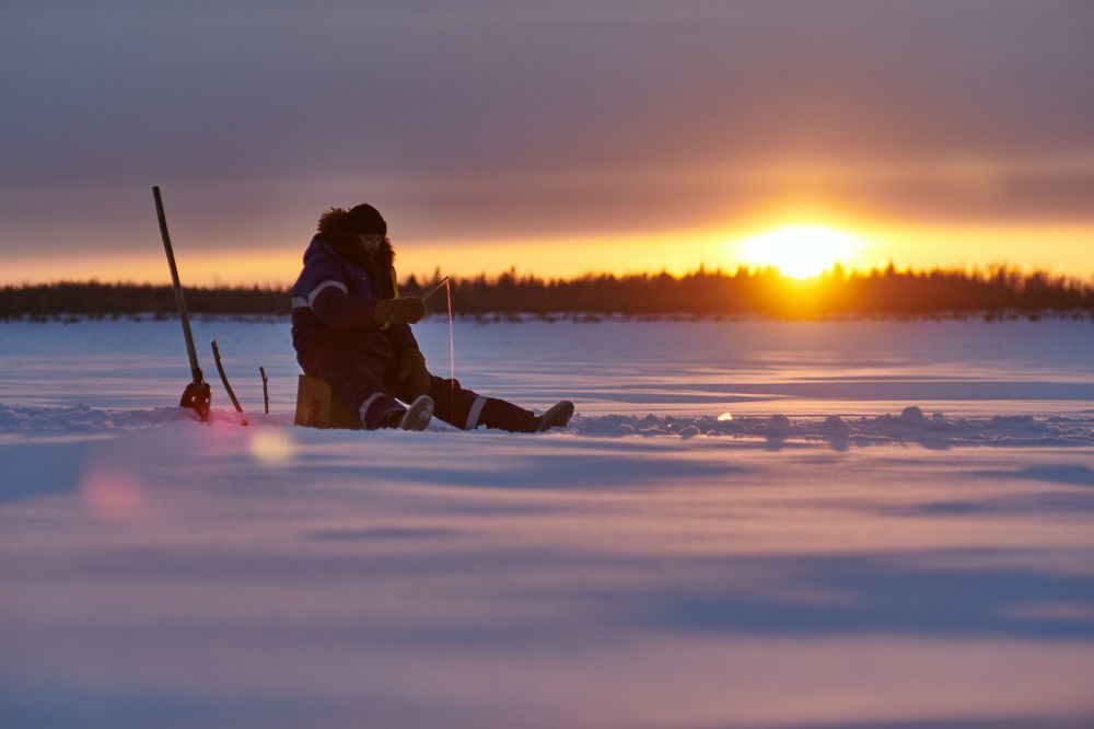Winter fishing in Yakutia
