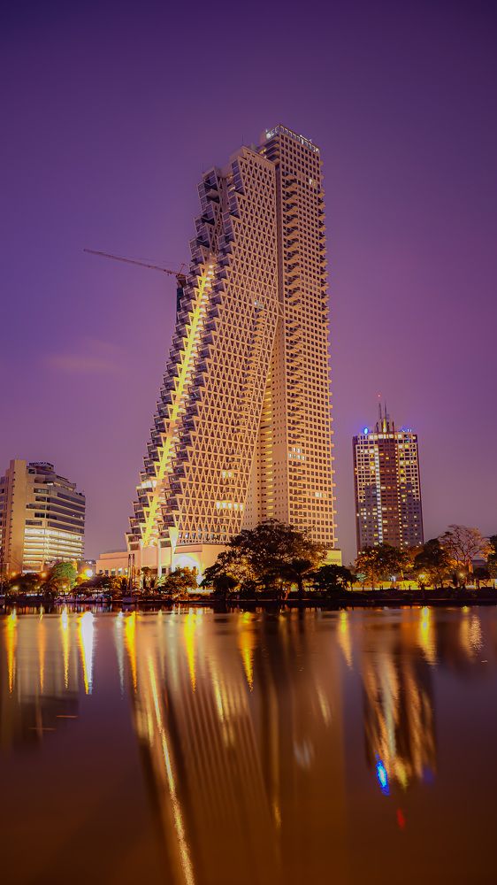 When lighting touches the night sky