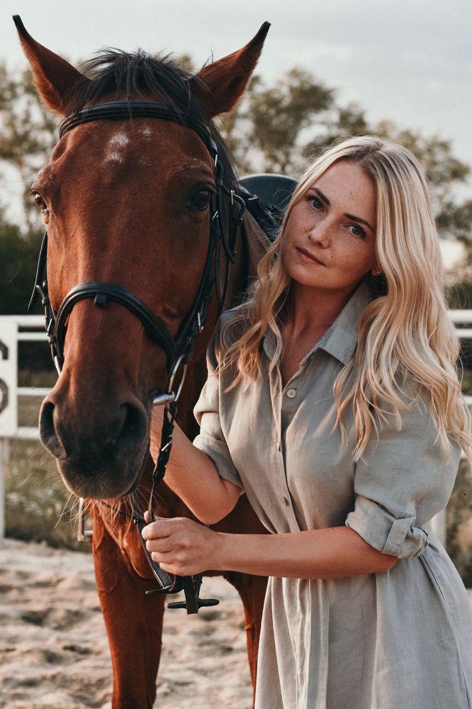 Ксеня и лошадь