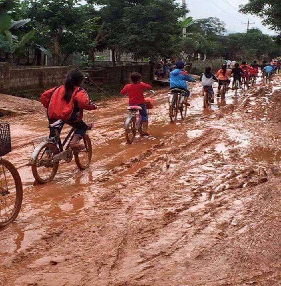 On the way to school