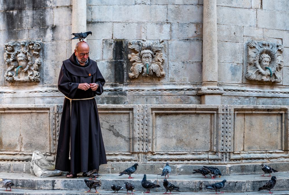 Franciscan monk, Dubrovnik, Croatia