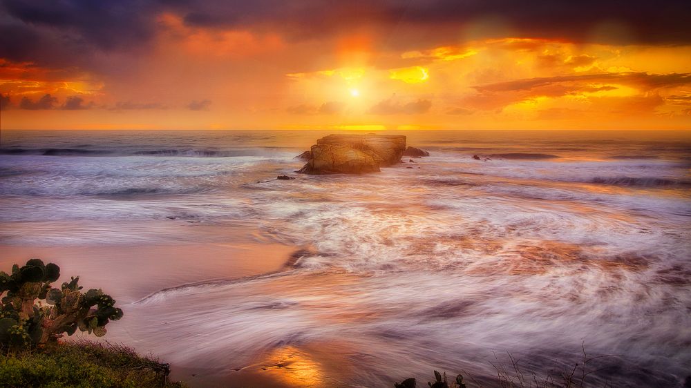 Amanecer en la playa