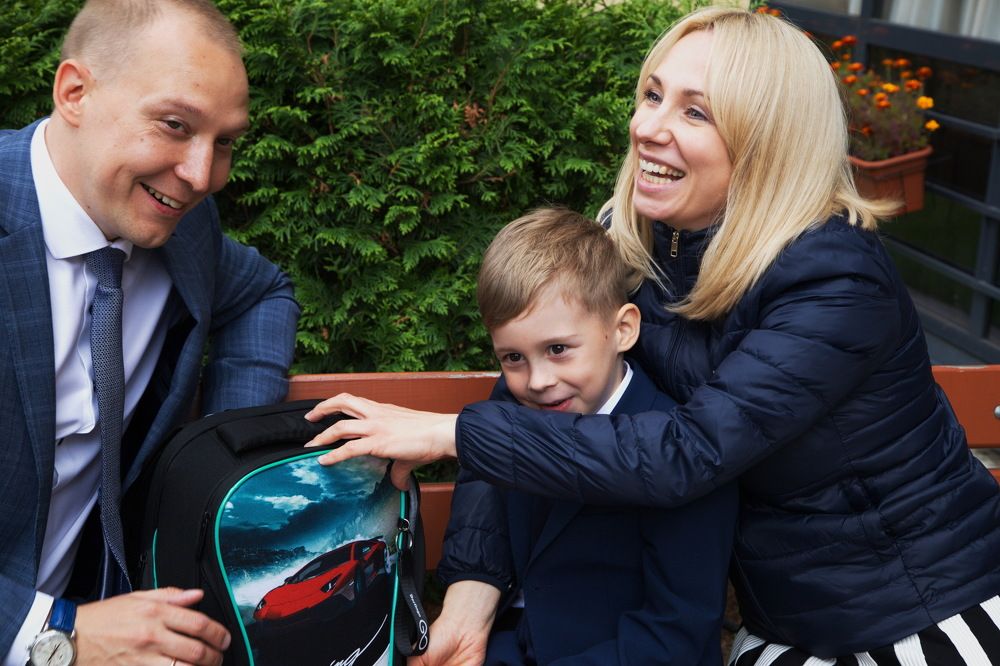 Ещё один первоклассник в семье, Тимофей...!)