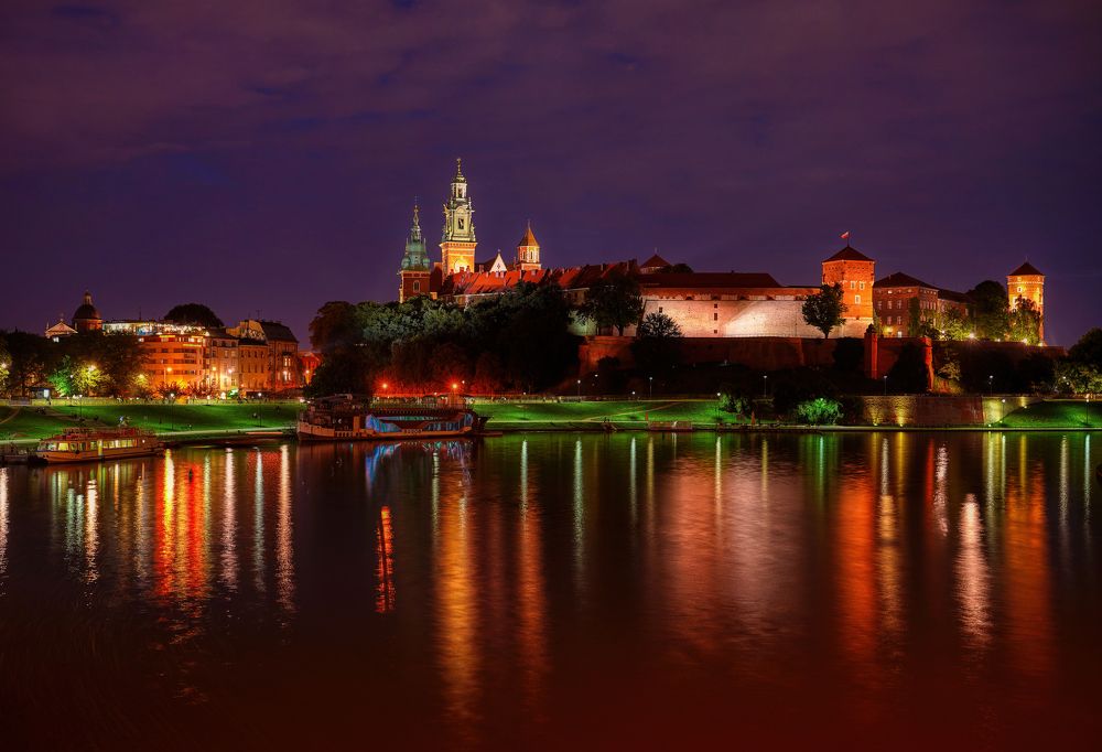Kraków nocą