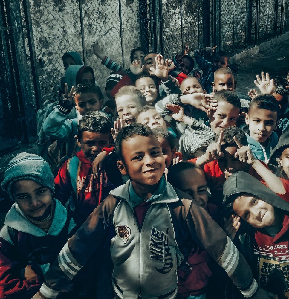 Picture of children after school day