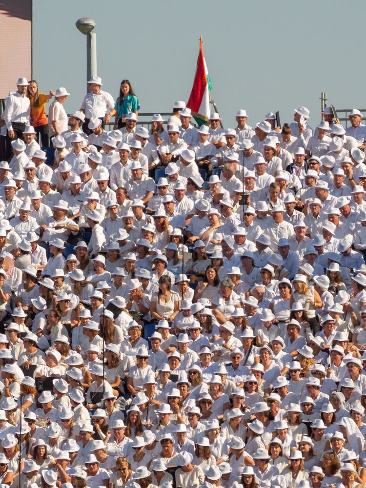 White choir in Budapest