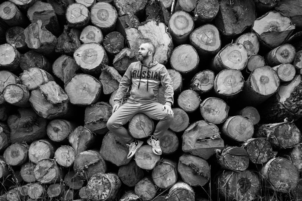 Брёвна как борода