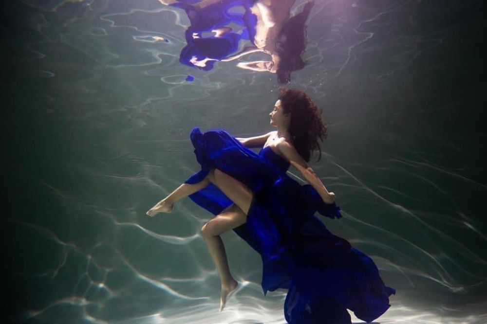 Mermaid in blue
