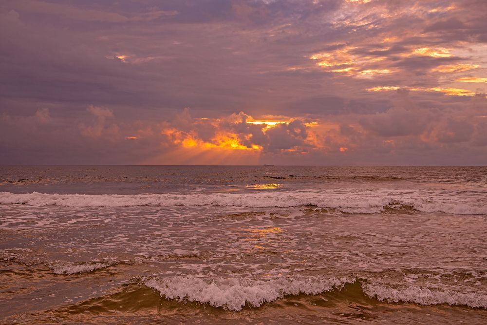Atlantic sunrise in August.
