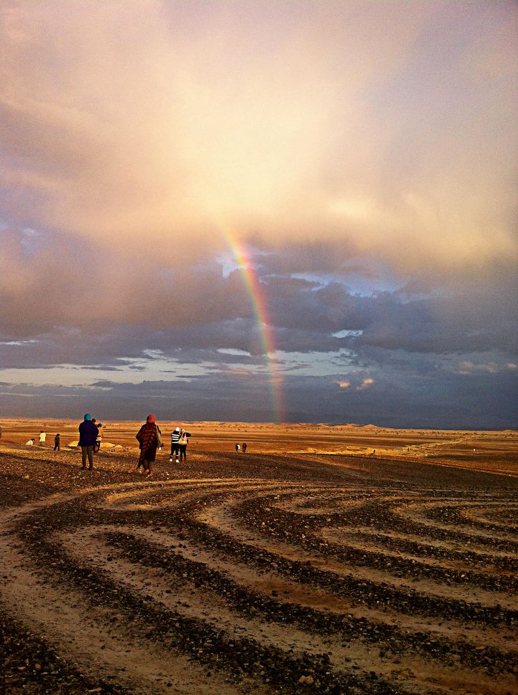Rainbow in the Desert