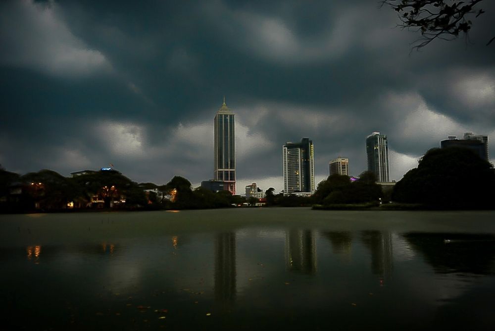 City Before Heavy rain ?